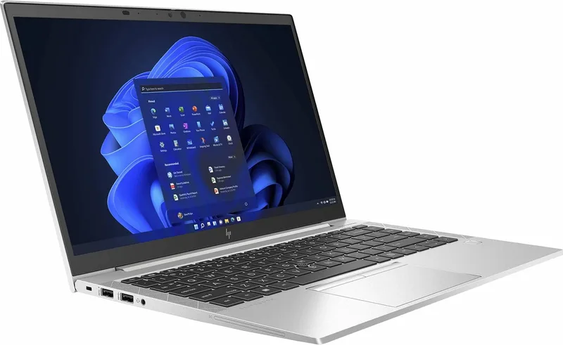 كمبيوتر محمول HP EliteBook 840 G8 بشاشة 14.0 بوصة ودقة FHD وشاشة IPS ومعالج Intel i7-1165G7 وذاكرة وصول عشوائي (RAM) سعة 32 جيجابايت ومحرك أقراص SSD PCIe سعة 512 جيجابايت ومعالج Intel Iris Xe 2-1