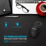 Pawa 6D Wireless Mouse With Auto Sleep Function Black - Image 5