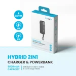 Pawa Hybrid 2in1 Charger & Powerbank 5000mAh-Black - Image 5