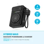 Pawa Hybrid Mag Magsafe Powerbank & Charge 10000mAh 20w-Black - Image 3