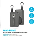 Pawa Mag Prime Magsafe Powerbank With Stand 10000mAh -Black - Image 3