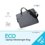 Pawa Eco Laptop Messenger Bag 15 Inch GREY - Image 3