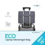 Pawa Eco Laptop Messenger Bag 15 Inch GREY - Image 5