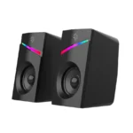 Porodo Gaming Stereo Speakers Volume Knob Control- Black - Image 2