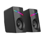 Porodo Gaming Stereo Speakers Volume Knob Control- Black - Image 3