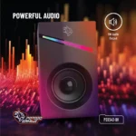 Porodo Gaming Stereo Speakers Volume Knob Control- Black - Image 4