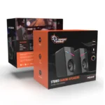 Porodo Gaming Stereo Speakers Volume Knob Control- Black - Image 8