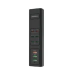 Porodo FWC031 85W Multi-Port USB Charging Hub - Black - Image 2
