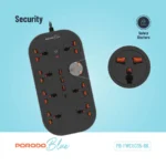 Porodo Blue FWC035 8 AC Power Strip Universal Sockets 3000W 3M 9.8FT - Image 5