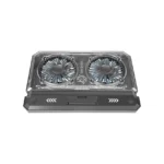 Porodo Gaming Crystal Shell Laptop Cooling Pad - Black - Image 2
