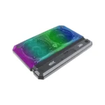 Porodo Gaming Crystal Shell Laptop Cooling Pad - Black - Image 3