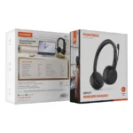 Porodo Office Wireless Headset 20h Working Time Type-c -Black - Image 5