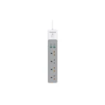 Porodo 4AC 65W 3000W Power Strip-White