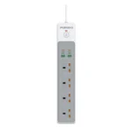 Porodo 4AC 65W 3000W Power Strip-White - Image 2