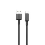 Pawa Lite 3A USB-A to MICRO Quick Charging PVC Cable 1.2M PW122 - Black, White