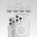 Levelo MagSafe Clara Case for iPhone 16 Pro / Pro Max - Clear - Image 10