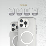 Levelo MagSafe Clara Case for iPhone 16 Pro / Pro Max - Clear - Image 7