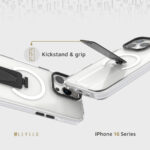 Levelo Morphix Magsafe Grip Case for iPhone 16 ProMax/Pro - Image 2