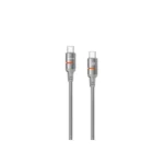 Porodo Usb-C To Usb-C Led Light Cable 1.2M-Grey