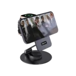 Porodo Wireless Charging Rotating Stand - Black