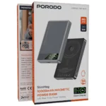Porodo SlimMag 10000mAh Magnetic Power Bank - Gray - Image 3