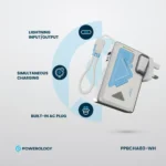 Powerology 10000mAh Wall Charger MagSafe Power Bank - Image 5