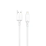 3A USB-A TO Lightning Quick Charging PVC Cable PW122 | White
