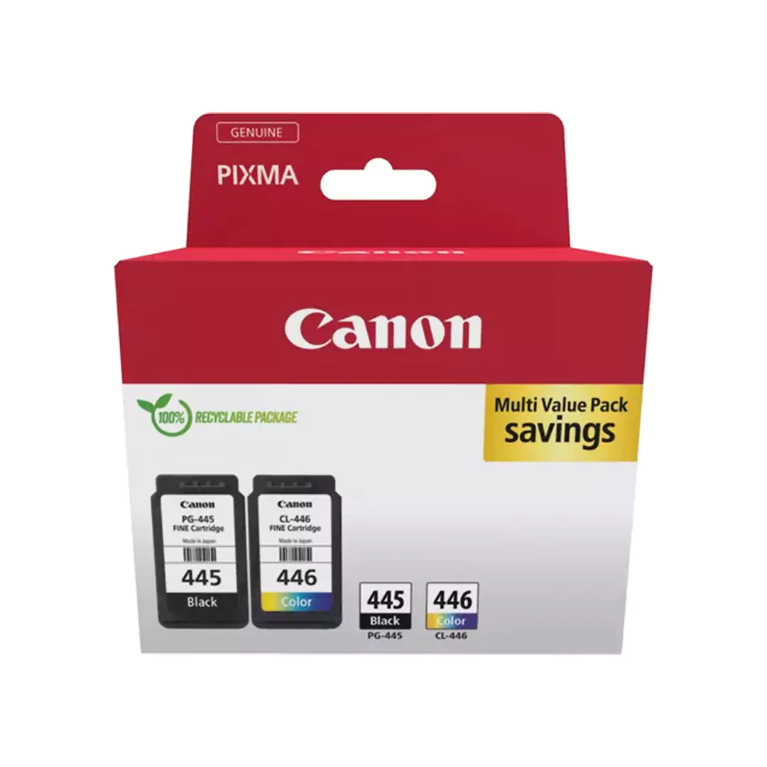 445-446-67286422b13a1 Canon 445/446 Combo Pack Ink Cartridges – 165 Pages / Ink Cartridge - Image 1