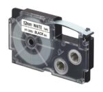 Casio 18mm Black-On-White Standard Label Tape (XR-18WE1) - Image 2