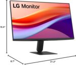 LG 24U411A-B 24-inch Full HD (1920 x 1080) IPS Computer Monitor, 120Hz, HDR10, Reader Mode, Flicker Safe, HDMI, Slim Stand Base, Black - صورة 5